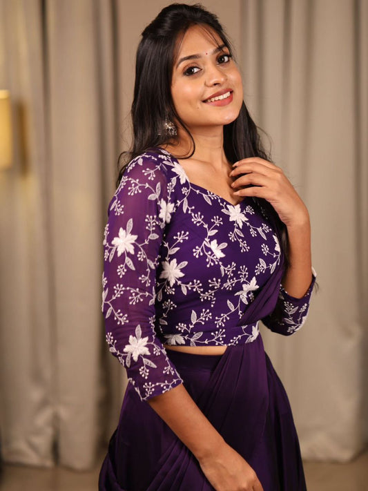 *TWO IN ONE DESIGNER SAREE - Vastra Gehna