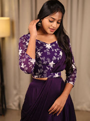 *TWO IN ONE DESIGNER SAREE - Vastra Gehna