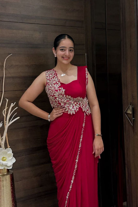 PINK Super Trending Embroidery cording - Vastra Gehna