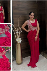 PINK Super Trending Embroidery cording - Vastra Gehna