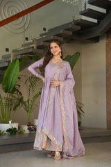 Chinnon Fabric gown with Sequins - Vastra Gehna