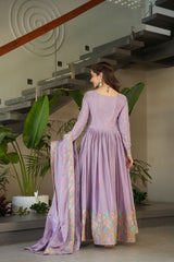 Chinnon Fabric gown with Sequins - Vastra Gehna