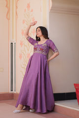 Beads Embroidered DESIGNER GOWN - Vastra Gehna
