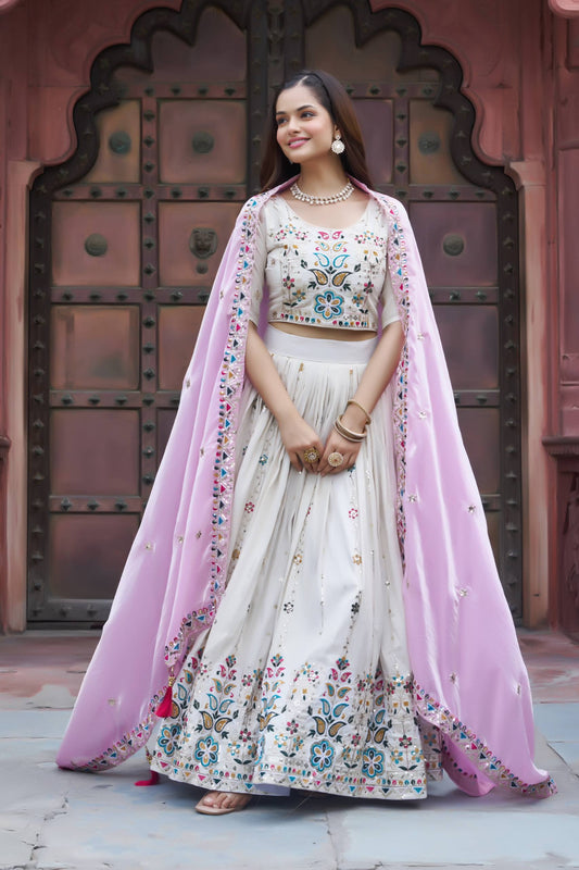 New Launching Festival Lehenga Choli Heavy  Embroidery Sequence & Thred Work