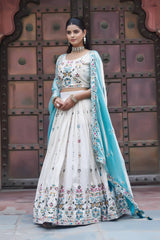 New Launching Festival Lehenga Choli Heavy  Embroidery Sequence & Thred Work