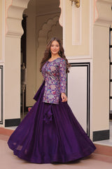 Pure Simmer Vichitra  LEHENGA CHOLI - Vastra Gehna