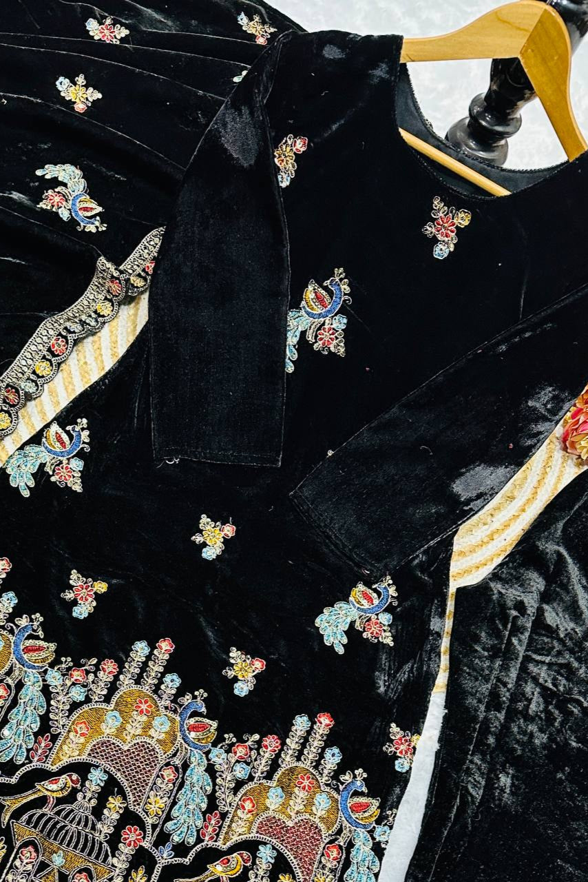 PANT WITH FANCY DUPPATA AND EMBROIDERY WORK*✅ - Vastra Gehna
