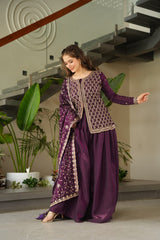Fendy with Rich Beads Embroidered work - Vastra Gehna
