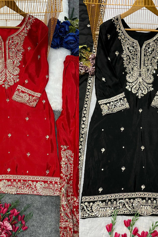 NEW ĐĚSIGNER PARTY WEAR TOP AND SARARA. - Vastra Gehna