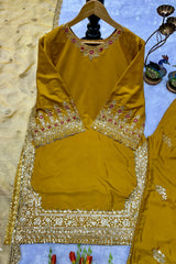 NEW ĐĚSIGNER PARTY WEAR TOP AND PLAZO - Vastra Gehna