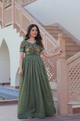 DESIGNER READYMADE KOTI-GOWN - Vastra Gehna