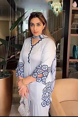 ARSI SALVAR . WITH FANCY DUPPATA AND EMBROIDERY WORK - Vastra Gehna