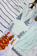 ARSI SALVAR . WITH FANCY DUPPATA AND EMBROIDERY WORK - Vastra Gehna