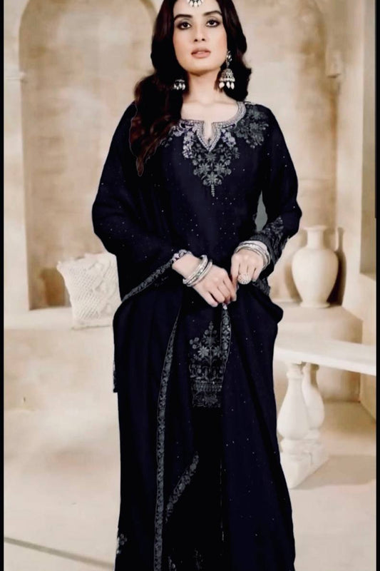PLAZZO. WITH FANCY DUPPATA WITH  EMBROIDERY WORK*✅ - Vastra Gehna
