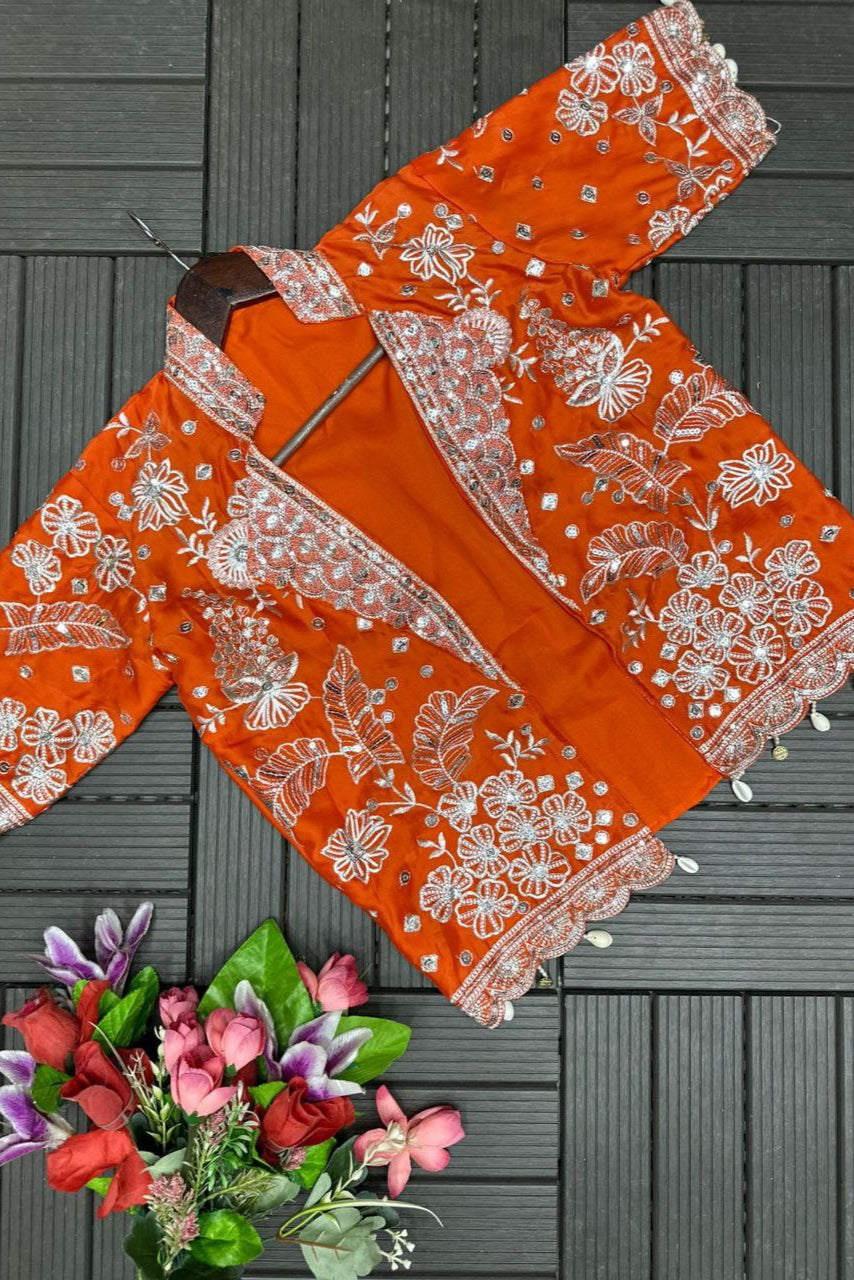 Heavy Rangoli  Koti with Lehenga - Vastra Gehna
