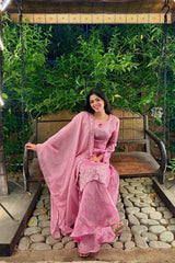 ENHANCE THE BEAUTY OF YOUR WARDROBE WITH THIS NEWLY LAUNCHED KURTI-PLAZZO SET