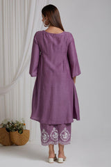 Our elegant designer printed kurta & plazzo with dupatta  as gown set pure cotton. - Vastra Gehna