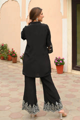 Our elegant designer printed kurta as gown set pure cotton. - Vastra Gehna