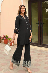 Our elegant designer printed kurta as gown set pure cotton. - Vastra Gehna