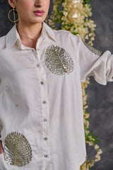 Our elegant  designer shimmer kurta & plazzo co-ord set set pure cotton - Vastra Gehna