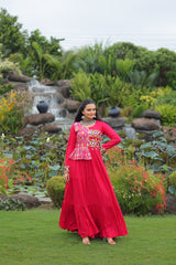 Reyon With Kutchi Gamthi Embroidered Work & Cotton Print Work