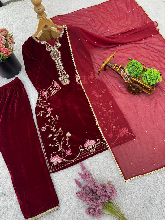 *Launching New Designer Party Wear Look Top-Dupatta and Fully Stiched Bottom*