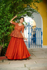 Designer Sequins Embroiderd Readymade Lehenga choli
