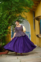 Designer Sequins Embroiderd Readymade Lehenga choli