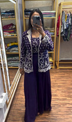 Super Trending Party Wear Koti with Plazzo )