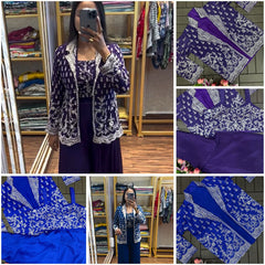 Super Trending Party Wear Koti with Plazzo )