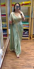 Super Trending Embroidery saree with Embroidery Blouse