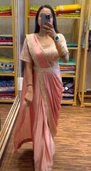 Super Trending Embroidery saree with Embroidery Blouse