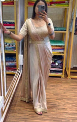 Super Trending Embroidery saree with Embroidery Blouse