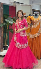 Crunshi Embroidery Work Lehenga Choli