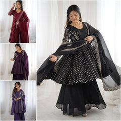 New Designer Collection In Natural Tp-Bottom And Dupatta Set Fully Stitched Ready To Wear