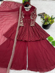 New Designer Collection In Natural Tp-Bottom And Dupatta Set Fully Stitched Ready To Wear