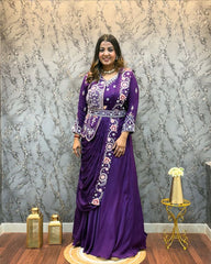 Designer gown With koti and Dupatta