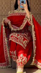 *Launching New Designer Party Wear Look Top ,Dhoti Salwar and Dupatta*