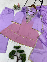 EXCLUSIVE 3 PIECE PLAZO PAIR WITH DUPATTA