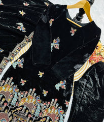 PANT WITH FANCY DUPPATA AND EMBROIDERY WORK*✅