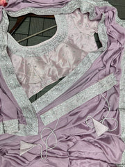 saree with Embroidery Blouse