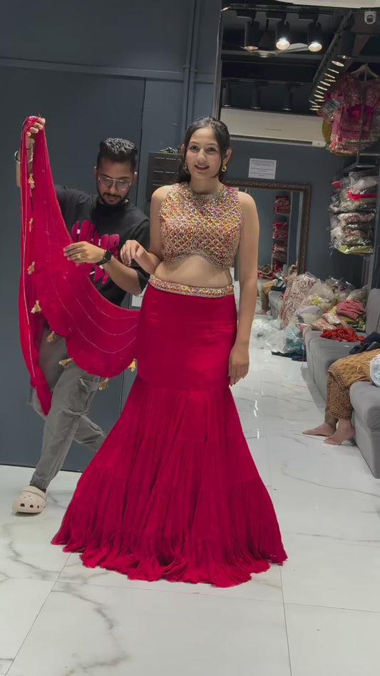 New Super hit Sequence Embroidery Lehengha choli