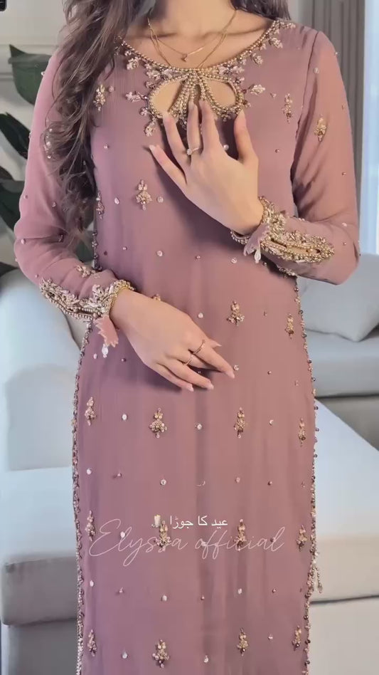 Heavy Faux Georgette With Embroidery Sequence Work